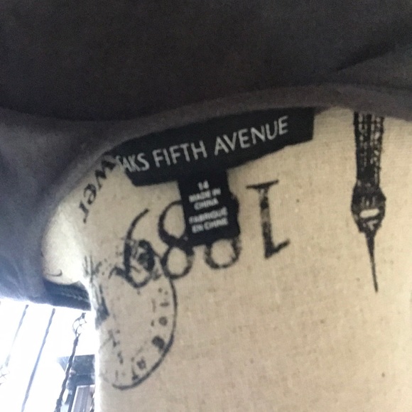 Saks Fifth Avenue Gray Dress - Picture 5 of 5